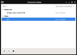 Network Manager : ajout d'un pont